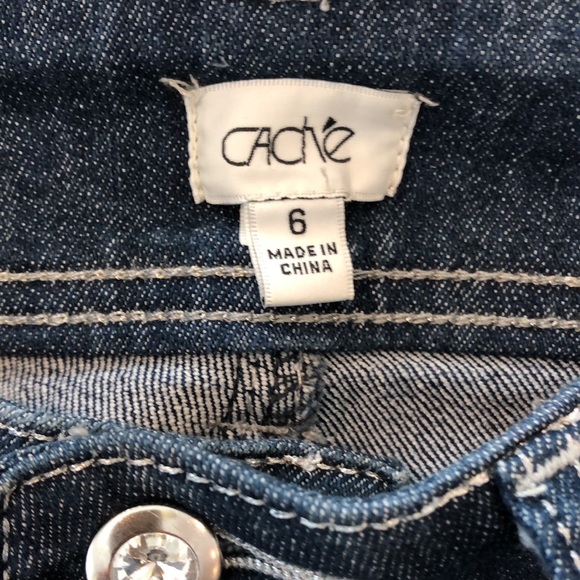 Cachet bling jeans size 6 double button for closure - Picture 7 of 9